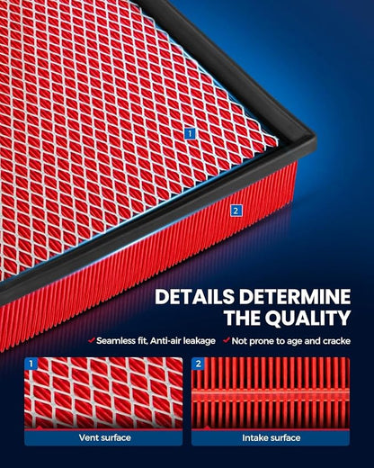 KAX Premium Engine Air Filter, CA12371 Replacement - Image 4