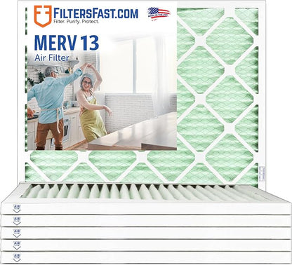 Filters Fast 20x20x1 Air Filter, Merv 13, Made in the USA, Actual Size: by FiltersFast