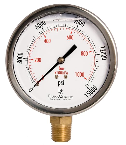 4" Oil Filled Pressure Gauge - Image 4