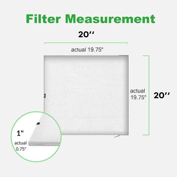 Reair 20x20x1 Extra Replacement Filter without Frame, Washable and Reusable Air - Image 6