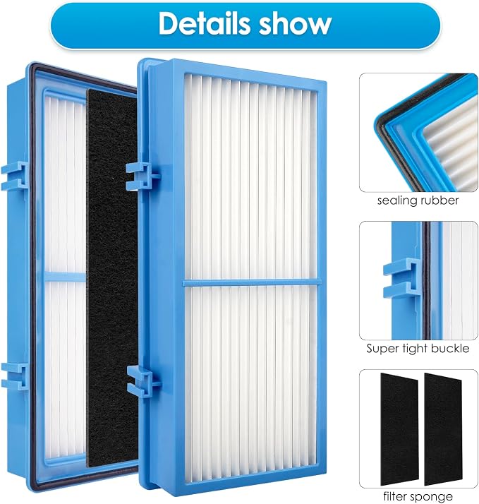 AER1 Filter 5 HEPA Filters + 10 Carbon Booster Filters Compatible - Image 6