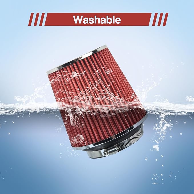 Universal Clamp On Air Intake Filter fits 3 In /3.5 In /4 In Three Different - Image 5