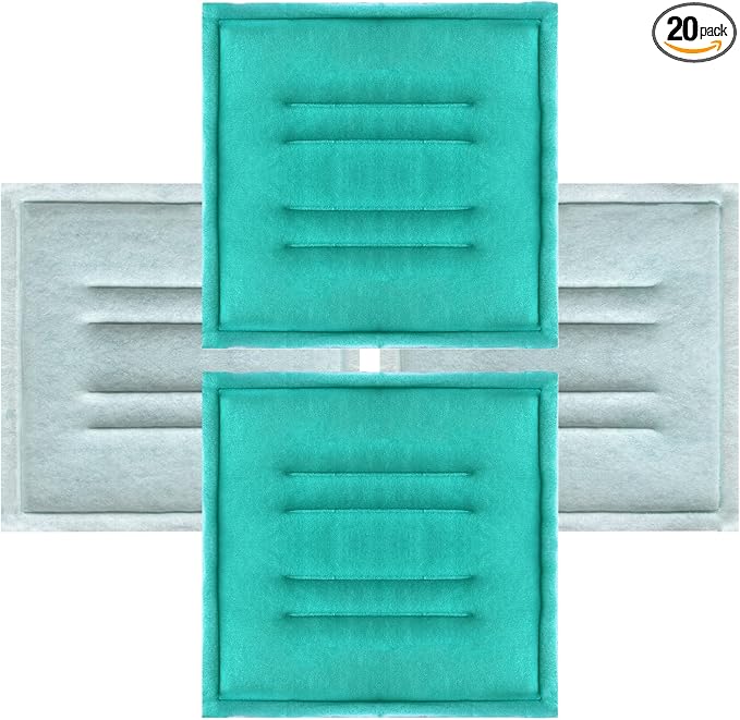 Paint Spray Booth Tacky Intake Filter Pad 16" x 25" in Spray Booth Filter by PRISTAIR