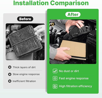 2PCS Engine Air Filter Fit for Toyota Tundra 2022-2025 2026 3.4L, Toyota - Image 4