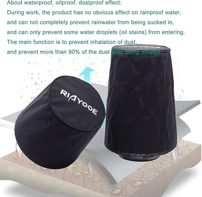 Performance Air Filter Cover Waterproof Universal Fit - Image 5