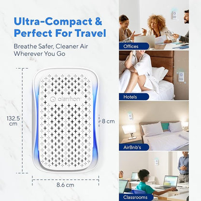 Clarifion - DSTx 2.0 Portable Air Purifier - Plug In Air Ionizer HEPA Air Filter - Image 7