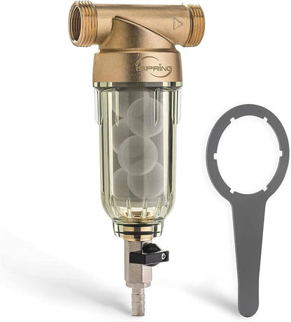 iSpring WSP-500SL Reusable Whole House Spin Down Sediment Water Filter by iSpring
