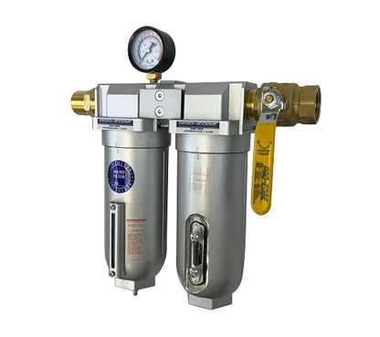 1/2" NPT Industrial Coalescing Filter Removes Oil, Moisture Vapor Aerosols and - Image 2