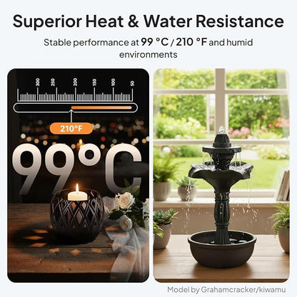 ELEGOO ASA Filament 1.75mm Deep Black 4KG, UV & Weather Resistant 3D Printer - Image 3