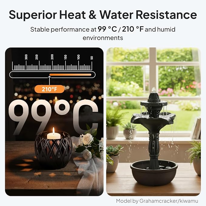 ELEGOO ASA Filament 1.75mm Deep Black 1KG, UV & Weather Resistant 3D Printer - Image 3