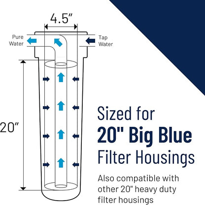 Pentair Pentek ECP20-20BB Big Blue Sediment Water Filter, Whole House Heavy - Image 5