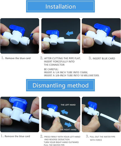 Water purifier globe valve, straight through 1/4 "FPT pipe quick collection - Image 9