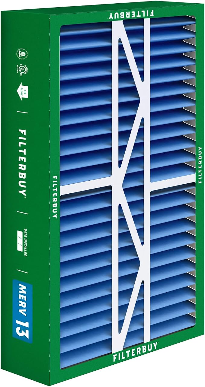 Filterbuy 16x25x5 Air Filter MERV 13 Optimal Smoke & Allergy Defense, Pleated - Image 8