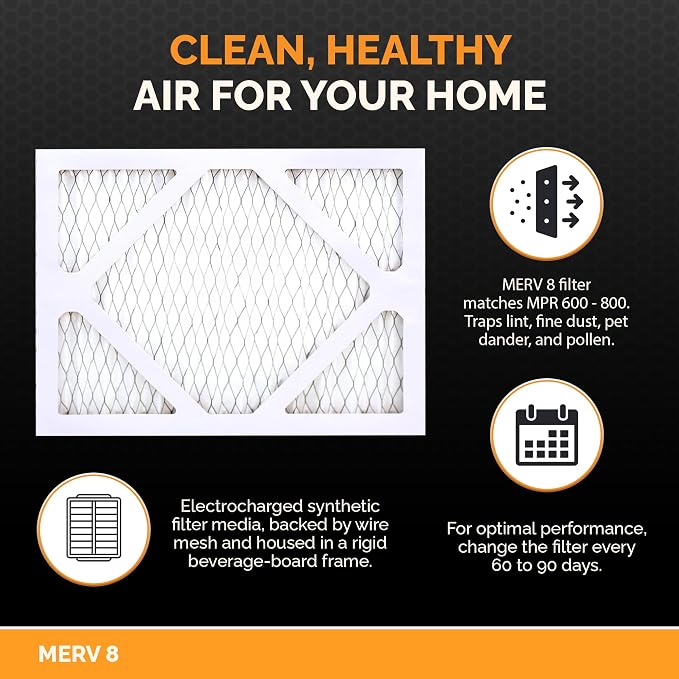 Tiger Tough 20x20x2 Air Filter MERV 8 MPR 600-800, High-Performance Pleated - Image 3