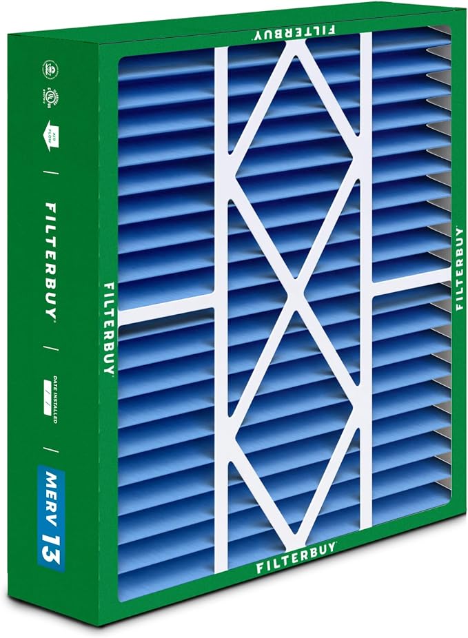 Filterbuy 19x20x5 Air Filter MERV 13 Optimal Smoke & Allergy Defense, Pleated - Image 8