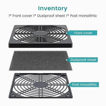 Wathai 4 Pack 90mm Fan Filters for PC Case Fan Dust Filter Cover Computer Mess - Image 3