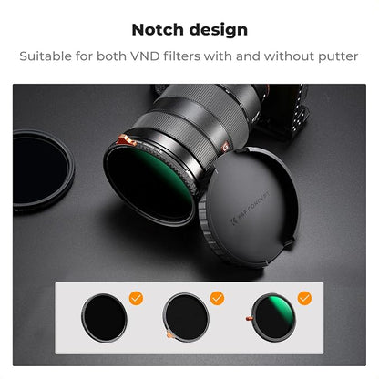 K&F CONCEPT 72mm Variable ND Lens Filter Cap TPU Material Filter Cap Only - Image 3