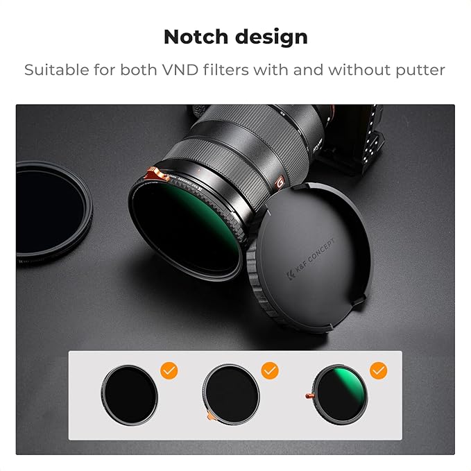 K&F Concept 67mm Variable ND Lens Filter Cap TPU Material Filter Cap Only - Image 3