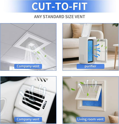 Air Vent Filters, MERV 8 Reusable 3-Layer Air Vent Filter - Image 2