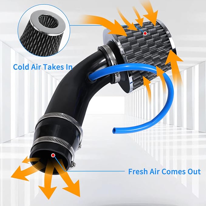 3 Inch Universal Cold Air Intake Filter Kit - Image 3