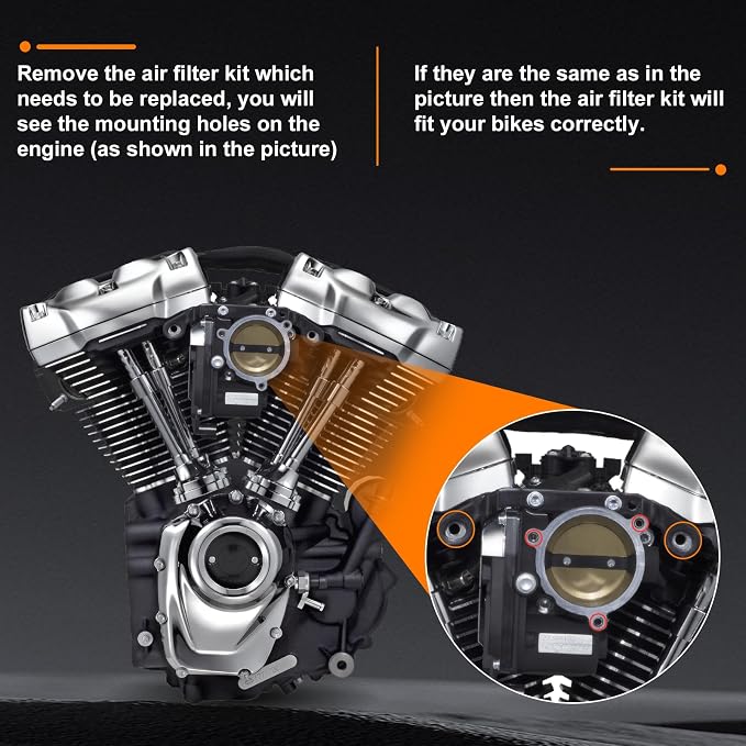 High Flow Air Cleaner Intake Filter Kit Air Filters Cover Drift Style - Image 6