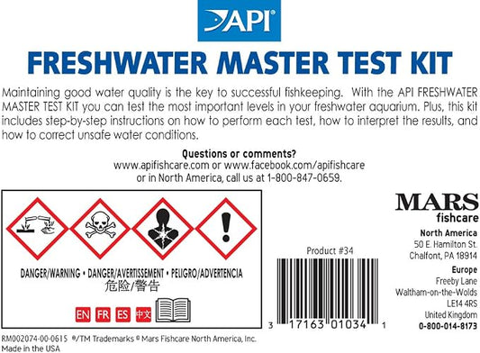 API FRESHWATER MASTER TEST KIT 800-Test Freshwater Aquarium Water Master Test - Image 2