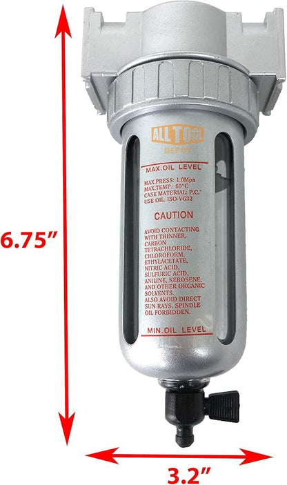 1/4" NPT Mini Particulate Filter/Water Trap - Image 2