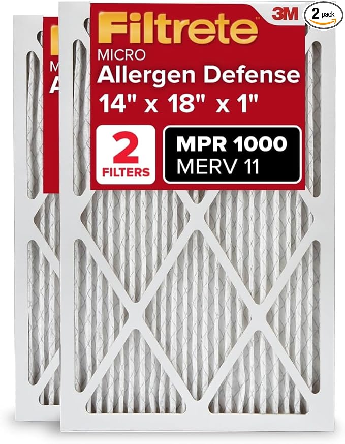 Filtrete 14x18x1 AC Furnace Air Filter, MERV 11, MPR 1000, Micro Allergen by Filtrete