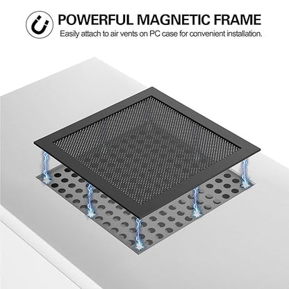 MoKo 120mm Dust Filter for Computer Cooler Fan, Magnetic Frame PC Fan Dust Mesh - Image 3