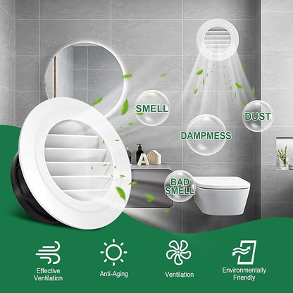 Soffit Vents 4 Inch, Round Exhaust Air Vent Cover - Image 4