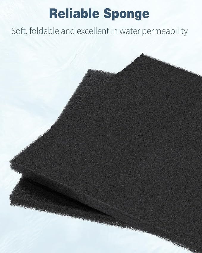 Pawfly 1 Pack Aquarium Sponge Filter Pad, Cut-to-Size Foam - Image 3