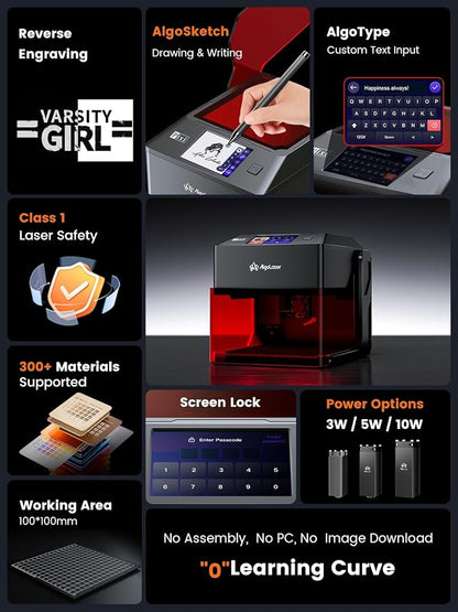 AlgoLaser 5W Smart Laser Engraver Machine: Portable Laser Engraver - Image 3