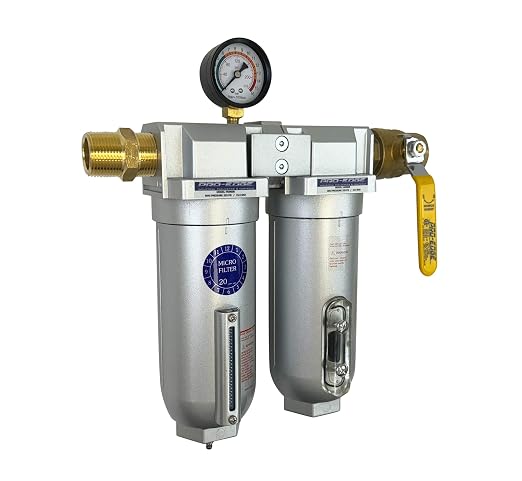1/2" NPT Industrial Coalescing Filter Removes Oil, Moisture Vapor Aerosols and by Unknown
