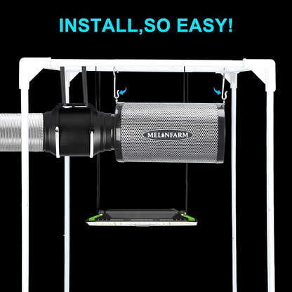 MELONFARM 4 Inch Air Carbon Filter Smelliness Control - Image 8