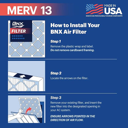 BNX TruFilter 20x25x4 MERV 13 Air Filter - Image 7