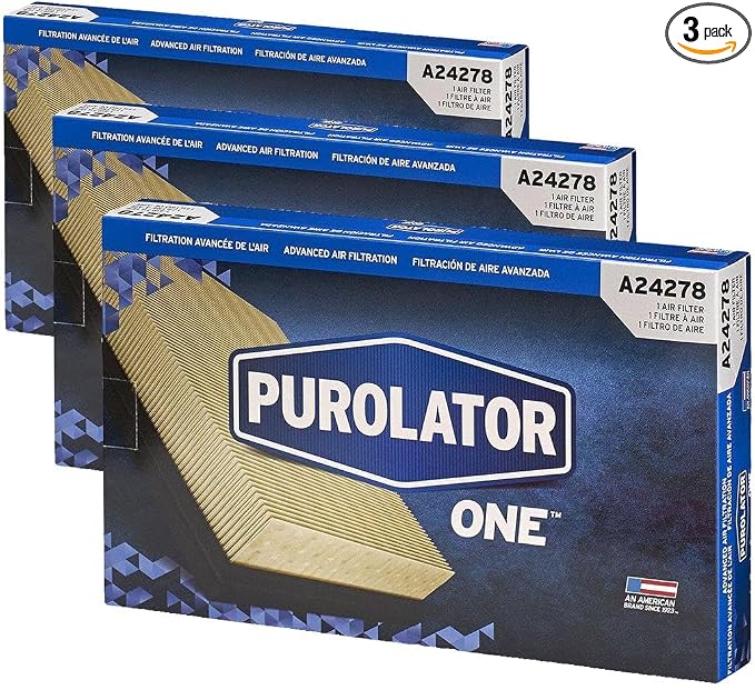 Purolator PurolatorONE Advanced Engine Air Filter, A24278 | Pack of 3 by PurolatorProductsNALLC