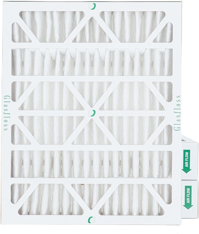 Glasfloss 16x20x4 MERV 10 4" Inch Pleated Air Filters Box of 3. Actual Size: by Glasfloss