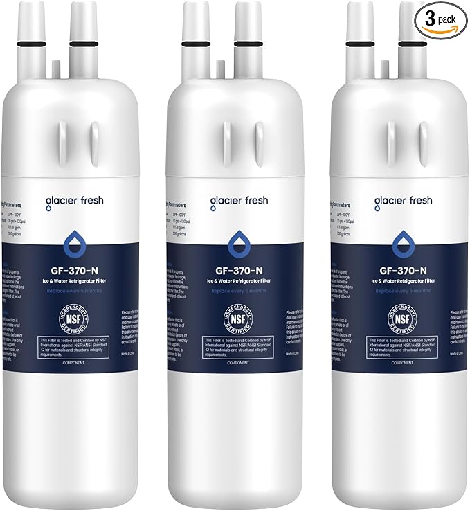 GLACIER FRESH EDR1RXD1 Refrigerator Water Filter Compatible by GLACIERFRESH