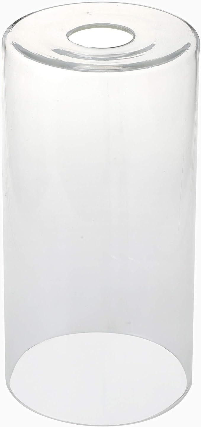 GoLucky Clear Cylinder Clear Glass Shade Accessory Glass Lamp Fixture Shade - Image 2