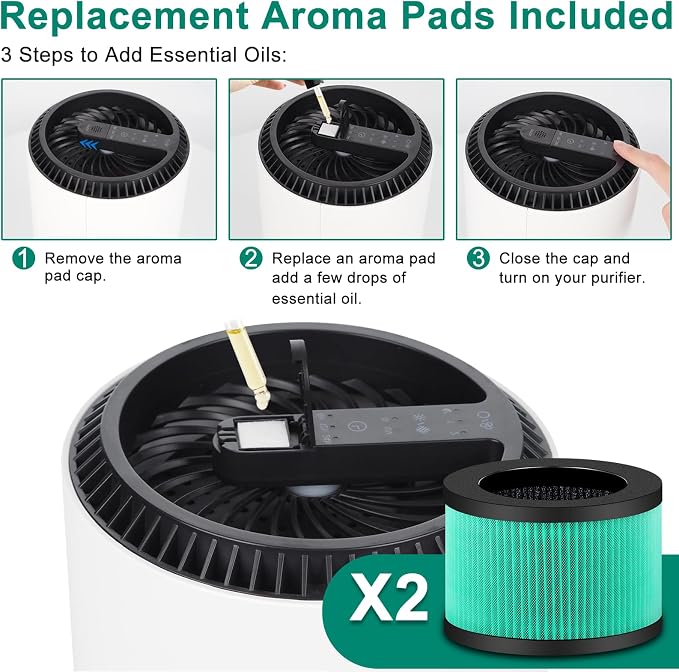 2 Pack MK01 MK06 Air Filter Replacement Compatible - Image 4