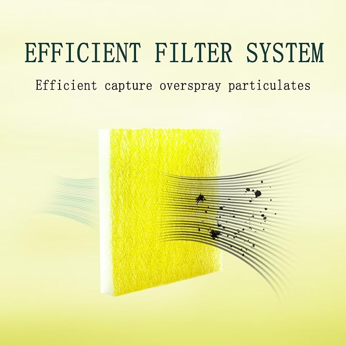 AUC Paint Booth Exhaust Filters, 22 Gram Fiberglass Paint Arrestors Pad - Image 6