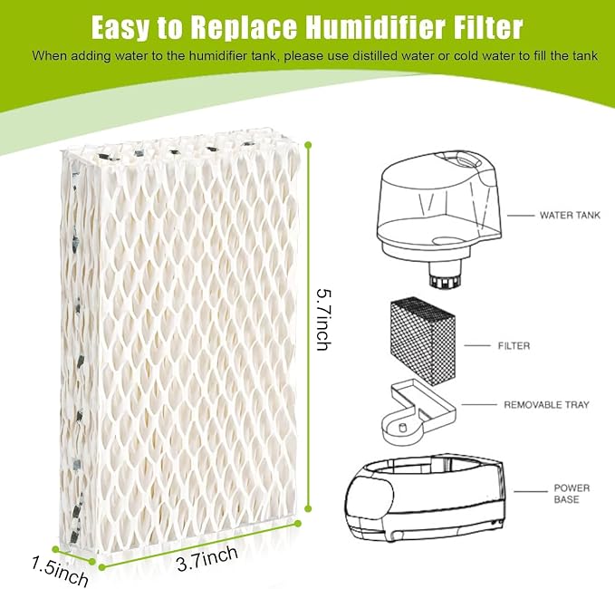 8 Pack WF813 Humidifier Filters Wick Replacement Compatible - Image 7