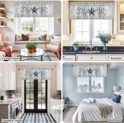 Texas Star Blue Curtain Valances - Image 9