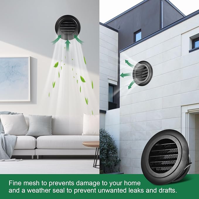 Soffit Vents 8 Inch, Round Exhaust Air Vent Cover - Image 6