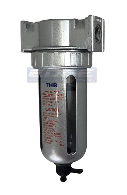 1/2" Particulate filter water trap seperator moisture Compressed Air Compressor by THB