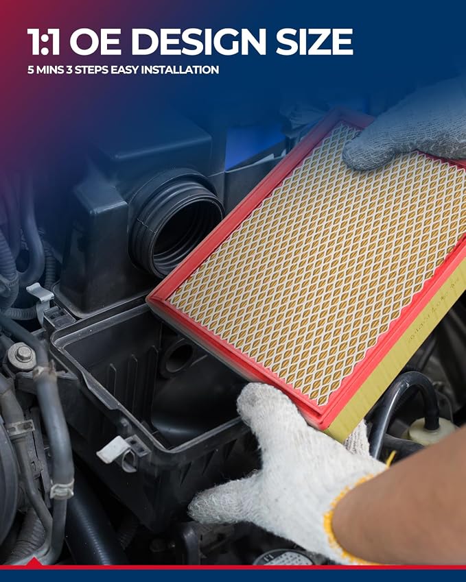 KAX Engine Air Filter, CA12375 Replacement - Image 7