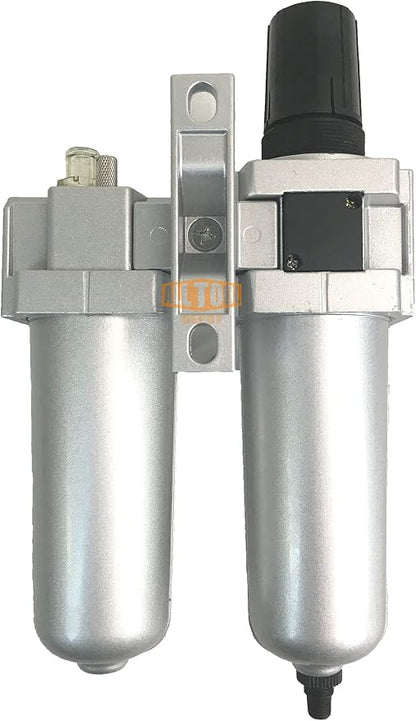 3/4" NPT HEAVY DUTY Compressed Air In Line Filter Regulator Lubricator Oiler - Image 6