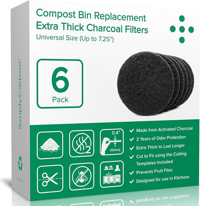 2 Years Supply Extra Thick Filters by Simply+Carbon