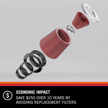 K&N Universal Clamp-On Air Filter: High Performance, Replacement Engine Filter: - Image 3
