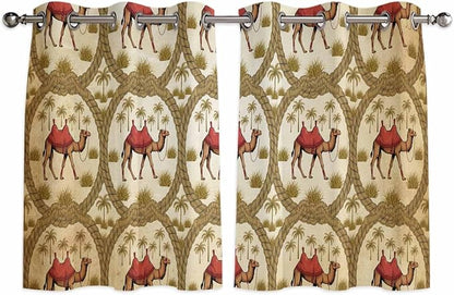 2 Panel Kitchen Cafe Curtains, Window Decor Tier Curtains by Hokiten